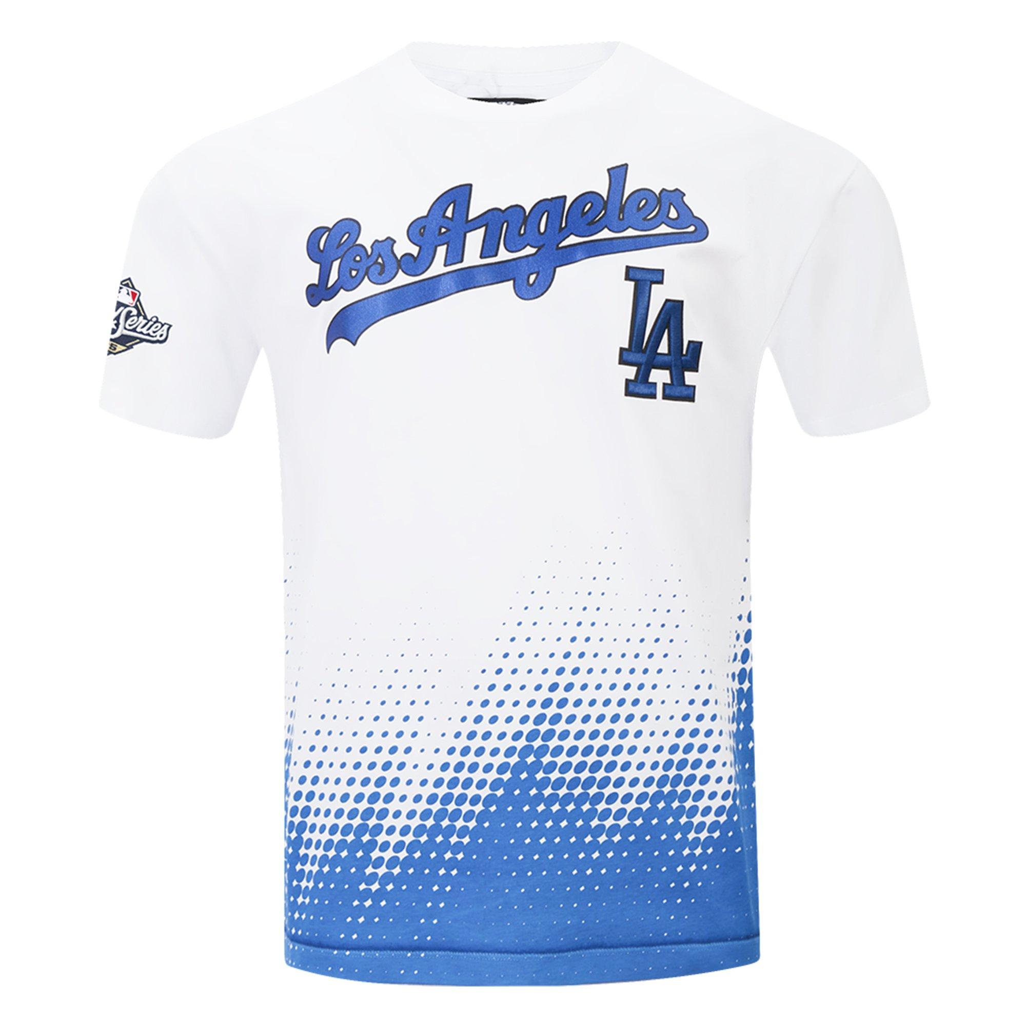 Pro Standard Los Angeles Dodgers Blueprint Tee - White/Blue - WHITE/BLUE